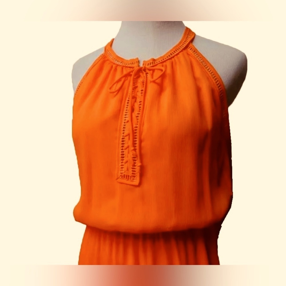 CREMIEUX Heritage - Liam Maxi Dress - Size: L - Color: Flame - NWT